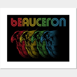 Cool Retro Groovy Beauceron Dog Posters and Art